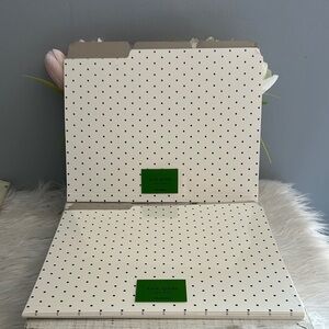 Nwt Kate spade bikini dot file folder sets
